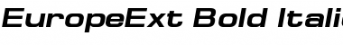 EuropeExt Bold Italic Font