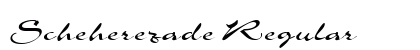 Scheherezade Regular Font Preview Scheherezade Regular Font Preview