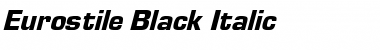 Download Eurostile-Black Italic Font