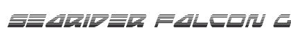 Searider Falcon Gradient Italic Italic Font Searider Falcon Gradient Italic Italic Font Preview