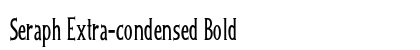 Seraph Extra-condensed Bold Font Seraph Extra-condensed Bold Font Preview
