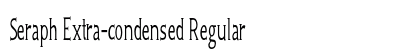 Seraph Extra-condensed Regular Font Seraph Extra-condensed Regular Font Preview