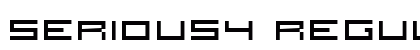 serious4 Regular Font Preview serious4 Regular Font Preview