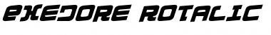 Exedore Rotalic Regular Font