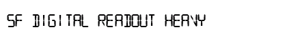 SF Digital Readout Heavy Font SF Digital Readout Heavy Font Preview