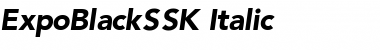 ExpoBlackSSK Italic Font