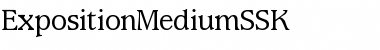 ExpositionMediumSSK Regular Font