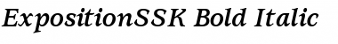 ExpositionSSK Bold Italic Font