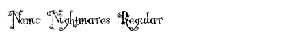 Nemo Nightmares Regular Font Nemo Nightmares Regular Font Preview