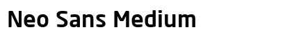 Neo Sans Medium Font Neo Sans Medium Font Preview