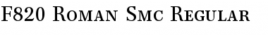 F820-Roman-Smc Regular Font