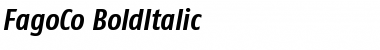 FagoCo ItalicBold Font