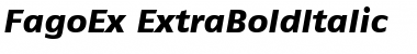FagoEx ItalicExtrabold Font