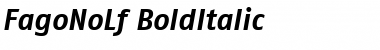 FagoNoLf Bold Italic Font