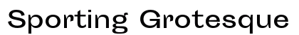 Sporting Grotesque Regular Font Sporting Grotesque Regular Font Preview