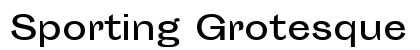 Sporting Grotesque Regular Font Sporting Grotesque Regular Font Preview