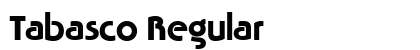 Tabasco Regular Font Preview Tabasco Regular Font Preview