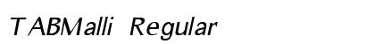 TABMalli Regular Font Preview TABMalli Regular Font Preview