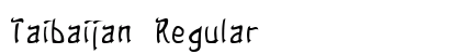 Taibaijan Regular Font Preview Taibaijan Regular Font Preview