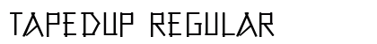 TapedUp Regular Font Preview TapedUp Regular Font Preview