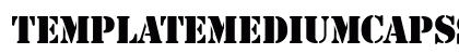 TemplateMediumCapsSSK Normal Font Preview TemplateMediumCapsSSK Normal Font Preview