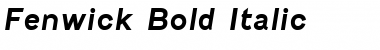 Fenwick Bold Italic Font