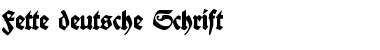 Fette deutsche Schrift Regular Font