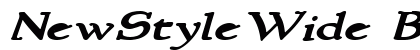 NewStyleWide BoldItalic Font NewStyleWide BoldItalic Font Preview