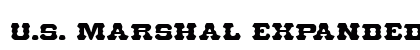 U.S. Marshal Expanded Expanded Font Preview U.S. Marshal Expanded Expanded Font Preview