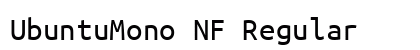 UbuntuMono NF Regular Font Preview UbuntuMono NF Regular Font Preview