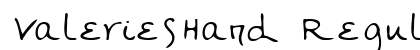ValeriesHand Regular Font Preview ValeriesHand Regular Font Preview