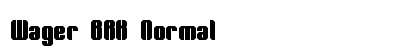 Wager BRK Normal Font Preview Wager BRK Normal Font Preview