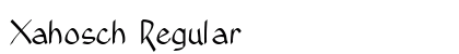 Xahosch Regular Font Preview Xahosch Regular Font Preview