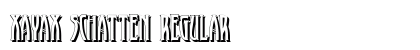 XAyax Schatten Regular Font Preview XAyax Schatten Regular Font Preview