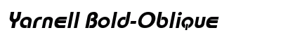 Yarnell Bold-Oblique Font Preview Yarnell Bold-Oblique Font Preview