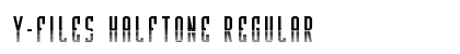 Y-Files Halftone Regular Font Preview Y-Files Halftone Regular Font Preview