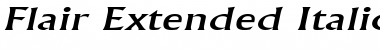Flair Extended Italic Font