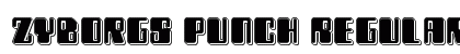 Zyborgs Punch Regular Font Zyborgs Punch Regular Font Preview