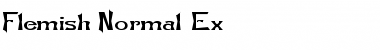 Flemish-Normal Ex Regular Font