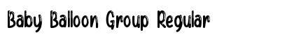 Baby Balloon Group Regular (OpenType) Font Preview Baby Balloon Group Regular (OpenType) Font Preview