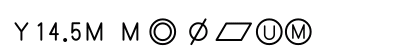 Y14.5M Medium Font Preview Y14.5M Medium Font Preview