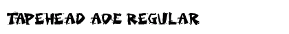 TapeHead AOE Regular Font Preview TapeHead AOE Regular Font Preview