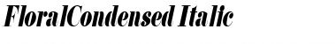 FloralCondensed Italic Font