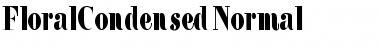FloralCondensed Normal Font