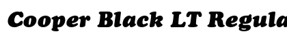 Cooper Black LT Regular Font Cooper Black LT Regular Font Preview