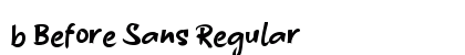 b Before Sans Regular Font Preview b Before Sans Regular Font Preview