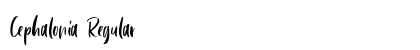 Cephalonia Regular Font Cephalonia Regular Font Preview