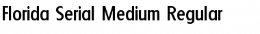 Florida-Serial-Medium Regular Font