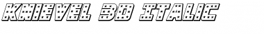 Download Knievel 3D Italic Font