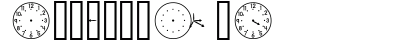 AbcClocks Regular Font AbcClocks Regular Font Preview